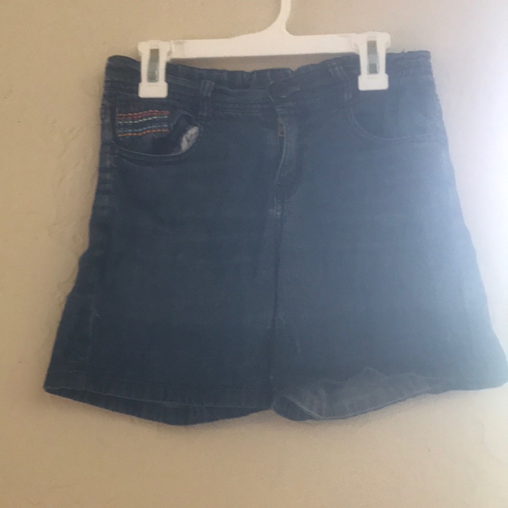 Kids denim shorts.